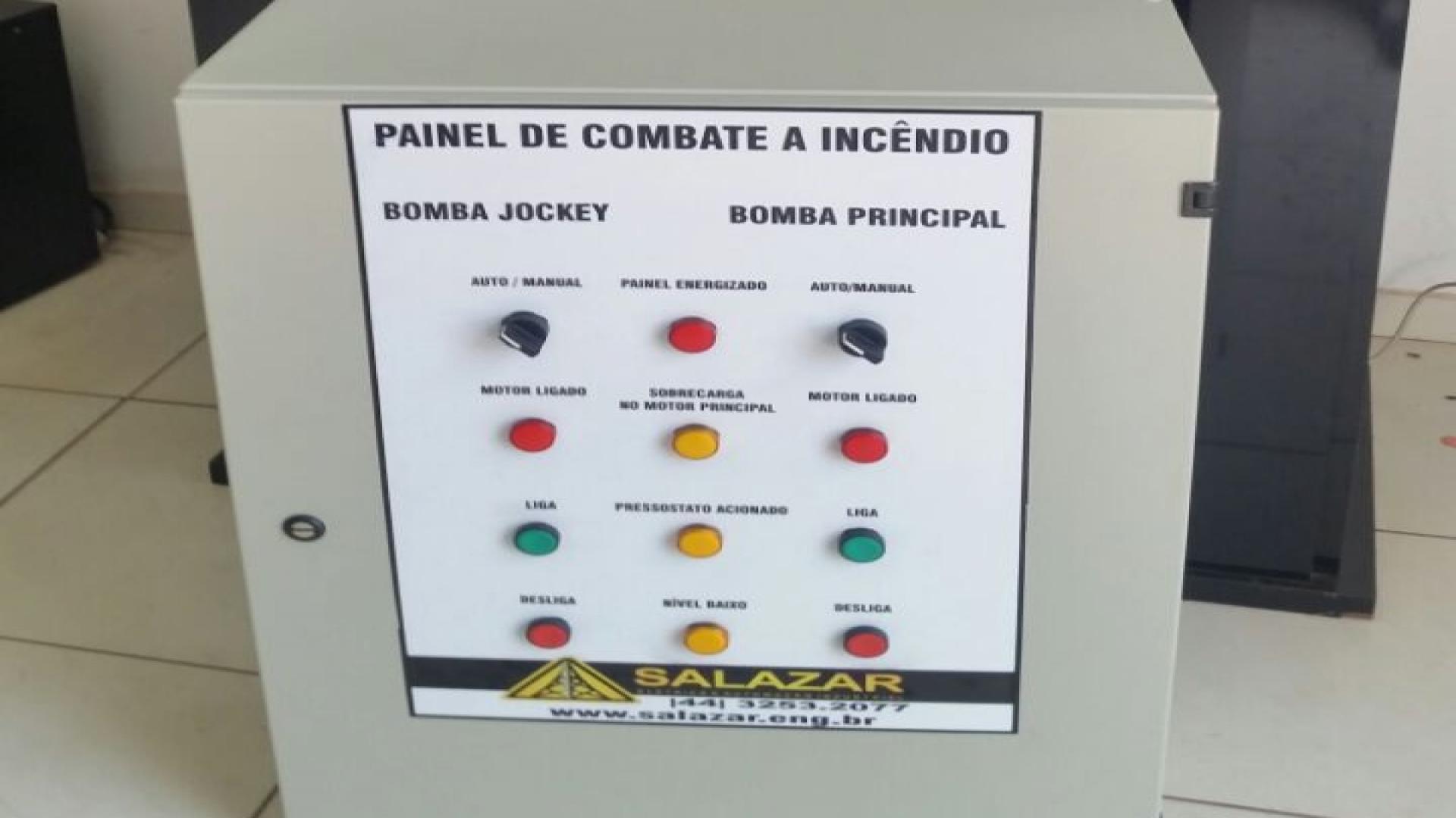 Montagem de Painel para combate a incêndio.